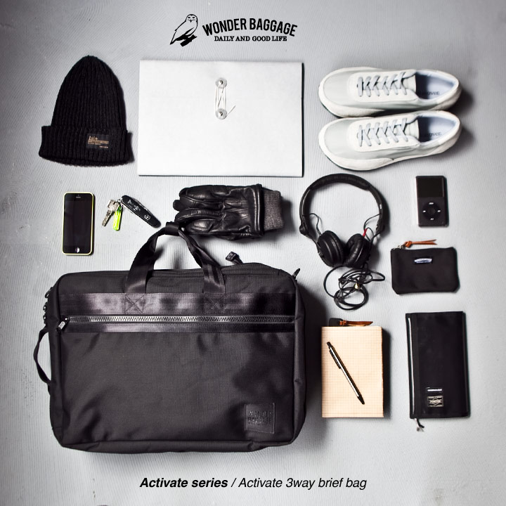 WONDER BAGGAGE ワンダーバゲージ Activate 3way brief bag アクティベート ブリーフバッグ