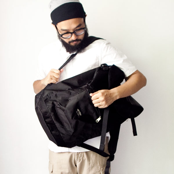 WONDER BAGGAGE ワンダーバゲージ Backpack urban black バックパック アーバン ブラック