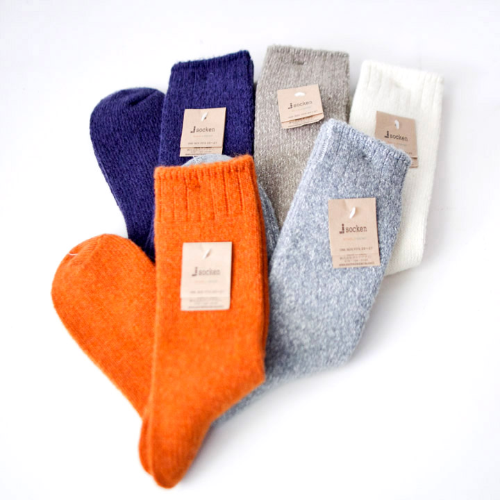 socken ソッケン / Wool plain socks ウールプレインソックス