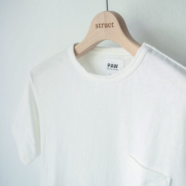  PAW パウ / Pocket T-shirt white  ポケット Tシャツ ホワイト