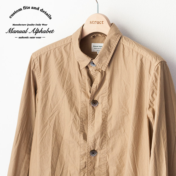Manual Alphabet マニュアルアルファベット shirt coat シャツコート