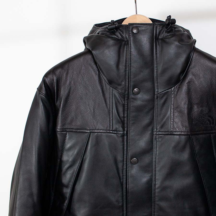 THE NORTH FACE PURPLE LABEL / Mountain Down Leather Jacket レザーダウン パープルレーベル 表情