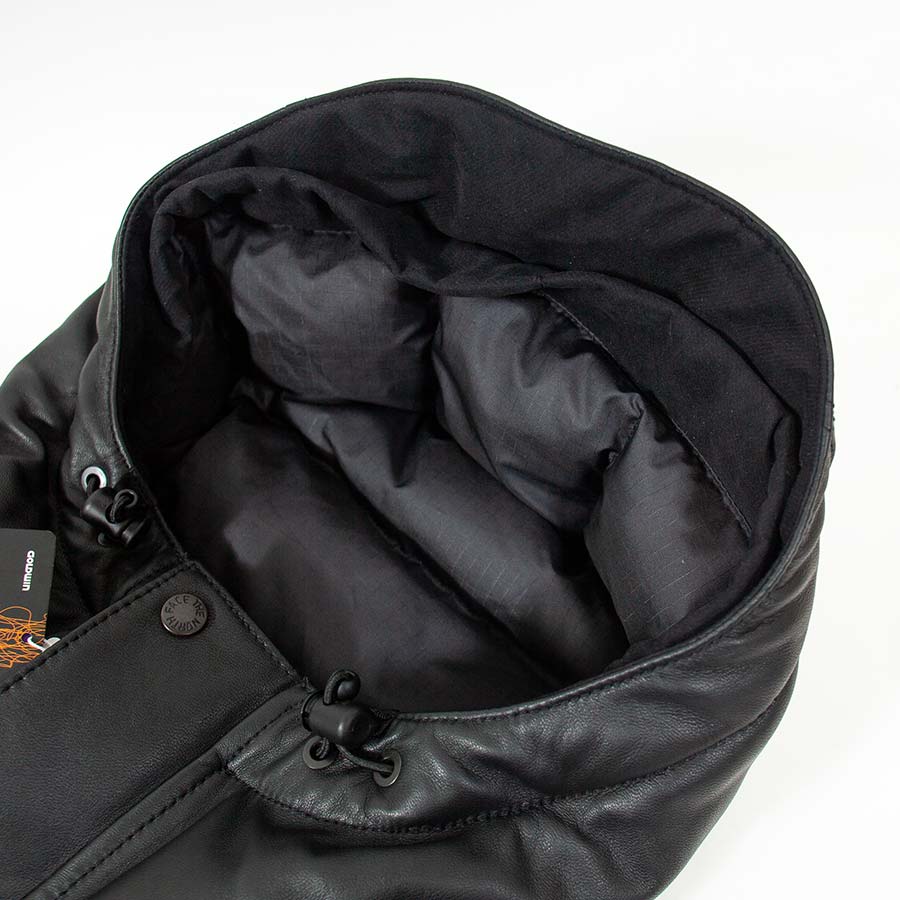 THE NORTH FACE PURPLE LABEL / Mountain Down Leather Jacket レザーダウン パープルレーベル フード裏地